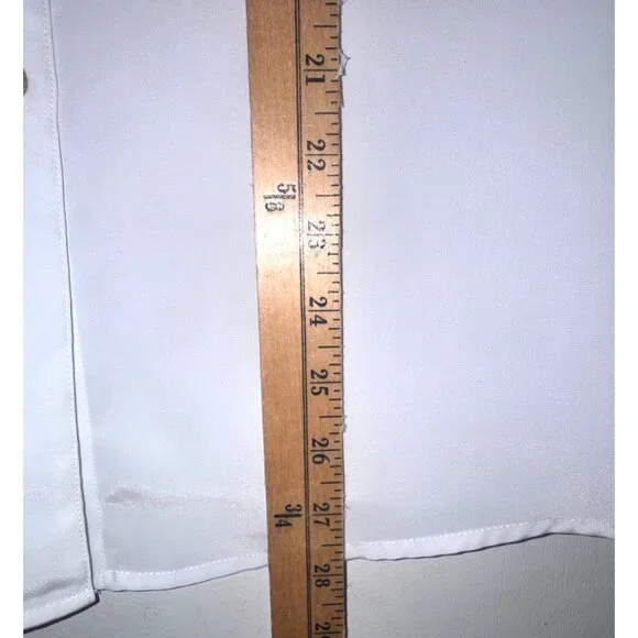 ShipN Shore White Button-Down Short Sleeve Blouse With Front Pockets Size 16W - Picture 6 of 6